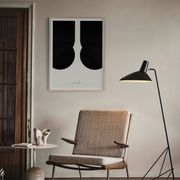 Abstract black figures giclee print, 50x70cm