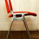 Chaise JSC Castelli Piretti orange vintage