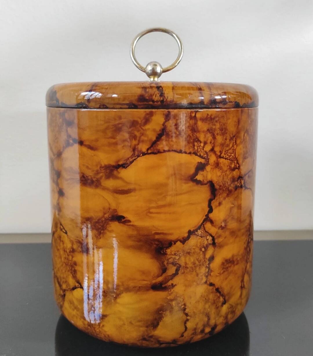 Vintage ice bucket - Turtle shell design