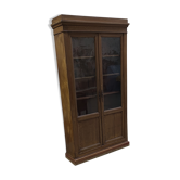 Trompe l'oeil painted library in the style of oak, circa 1870