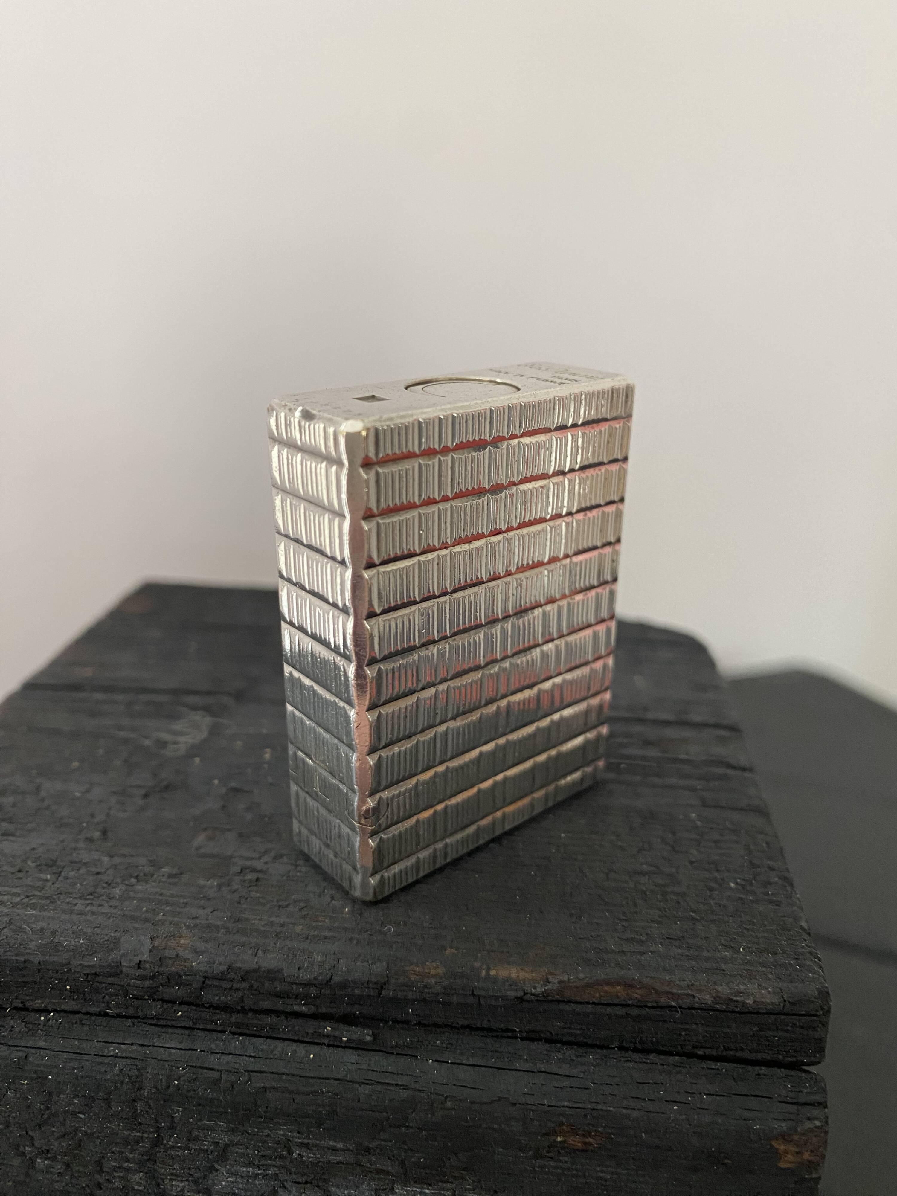 St dupont silver-plated lighter with box