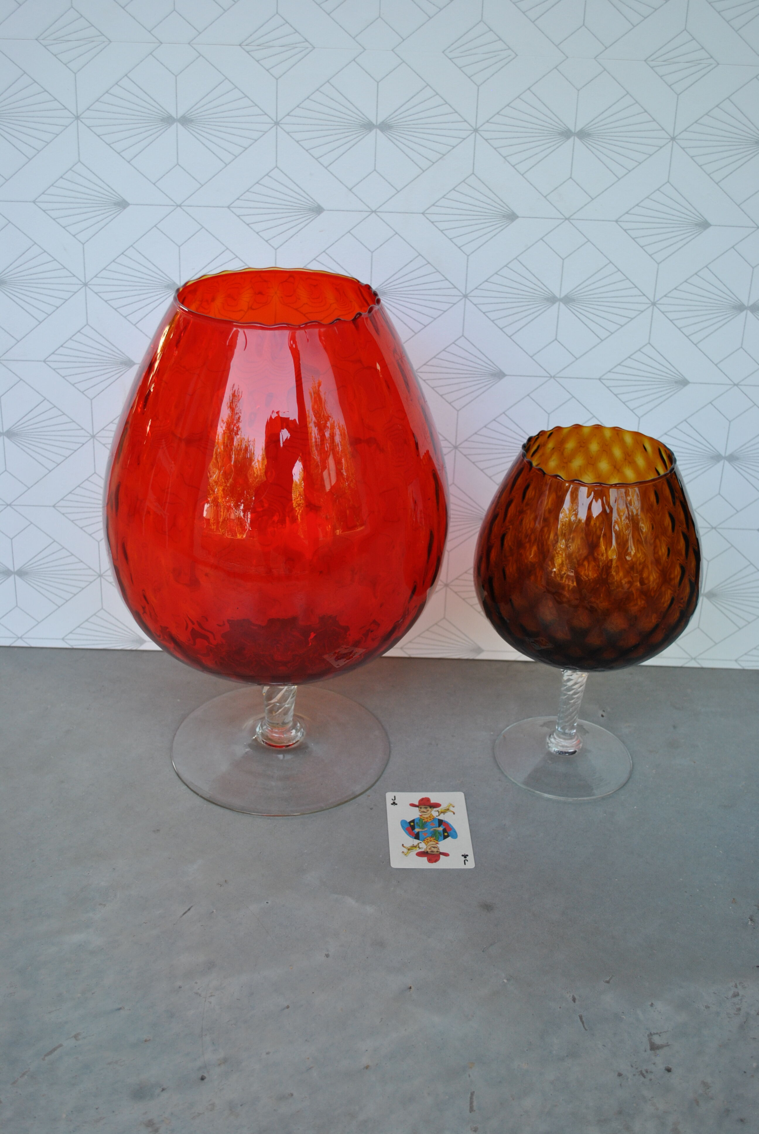 Paire de vases coupe Empoli