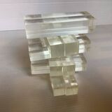 Twelve old lucite knife holders