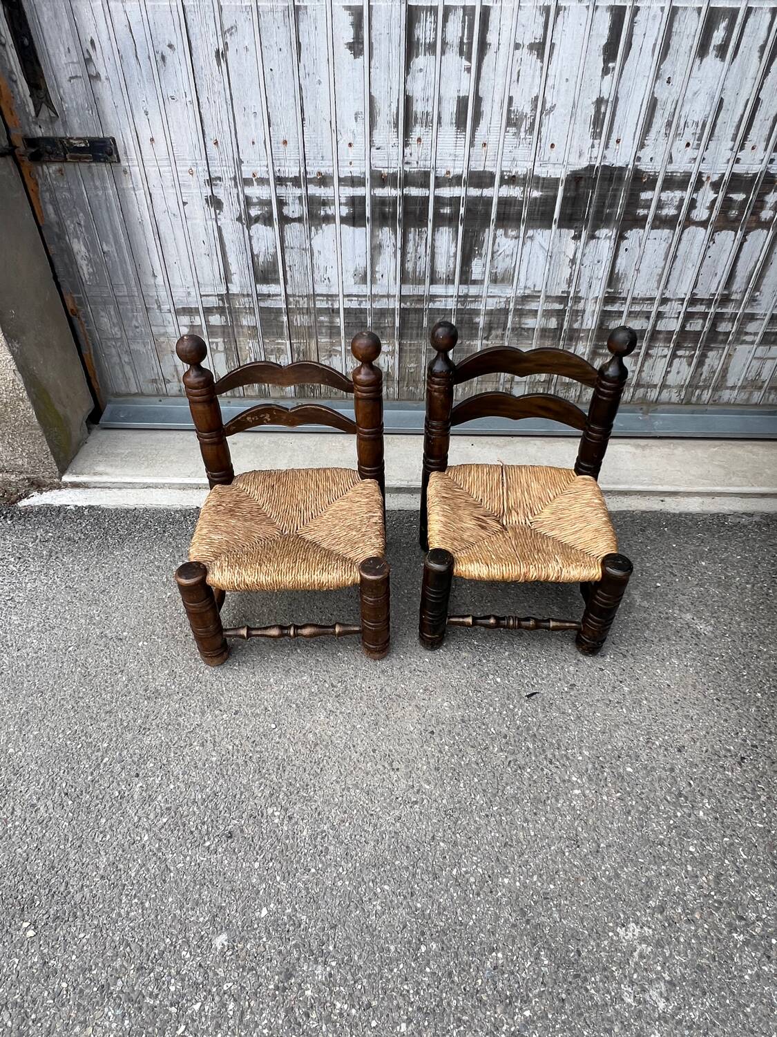 Pair of low chairs