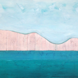 Acrylic painting ' Cliff ', Jacek Wendzonka