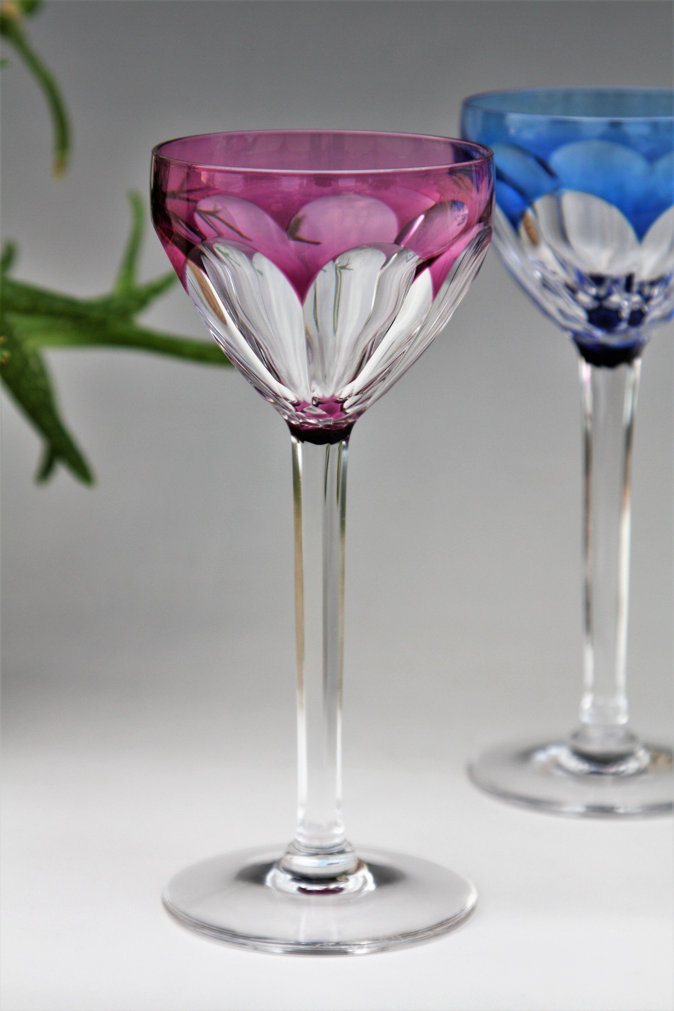 Set de 5 verres Roemer Val St Lambert