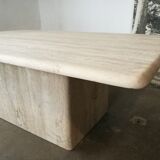 Travertine coffee table