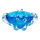 Bohémia Crystal Ashtray Josef Hospodka Blue Vintage 1960