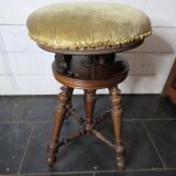 Ancien tabouret de piano réglable