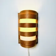 Pine Veneer Wall Lamp By Unknown Designer, Sweden 1960S
