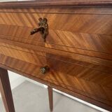 Console marqueterie directoire en acajou