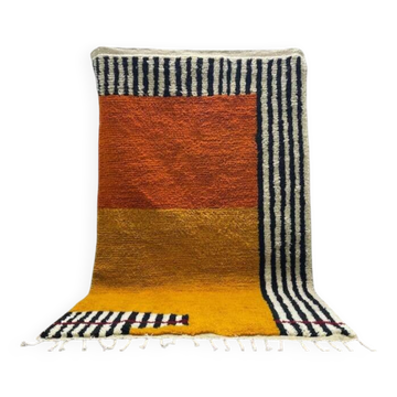 Beni mrirt rug in natural wool size 150 x 250 cm