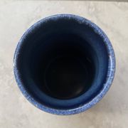 Blue vase by Strehla model 1408 Eastern Germany 1960s