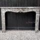Louis XV fireplace in grey Saint Anne marble, 18th century.