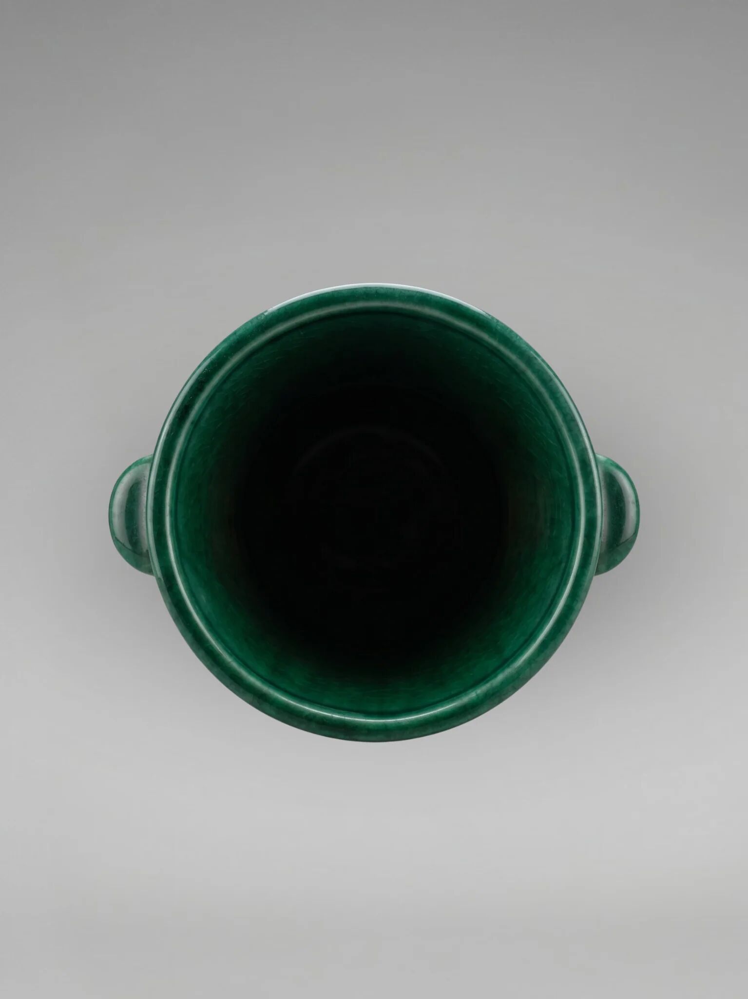 Vase art déco Saint-Clément 4159 signé Blanche Letalle – vert malachite