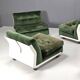 Modular velvet canapé Amanta by Mario Bellini for C&B Italia