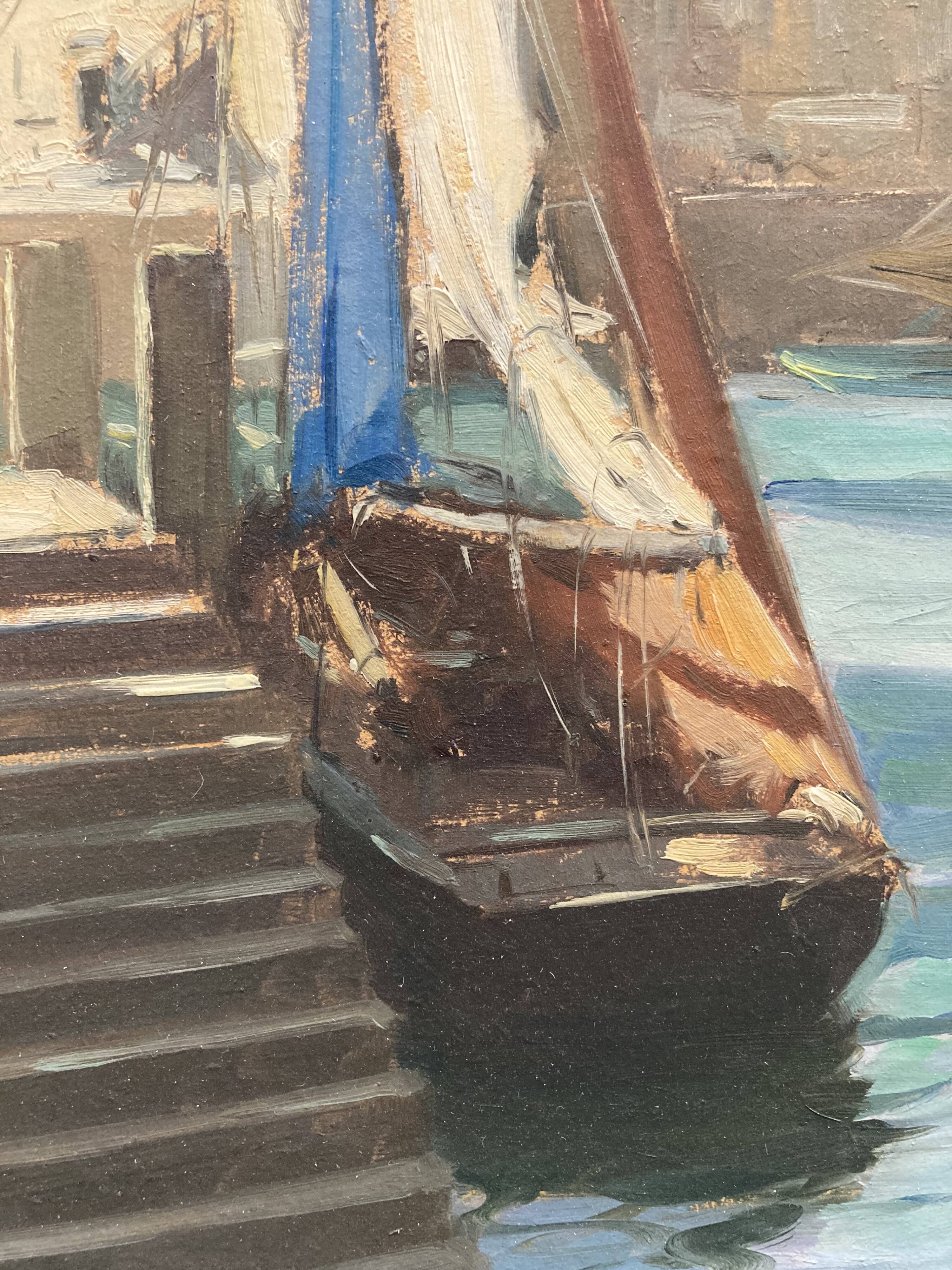 Vintage marine painting