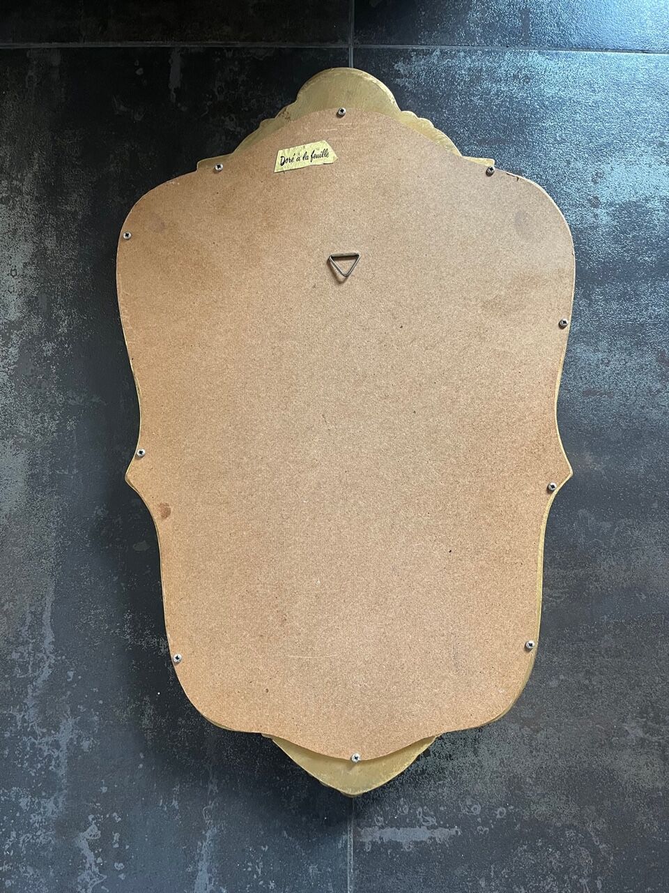 Old baroque gilded mirror
