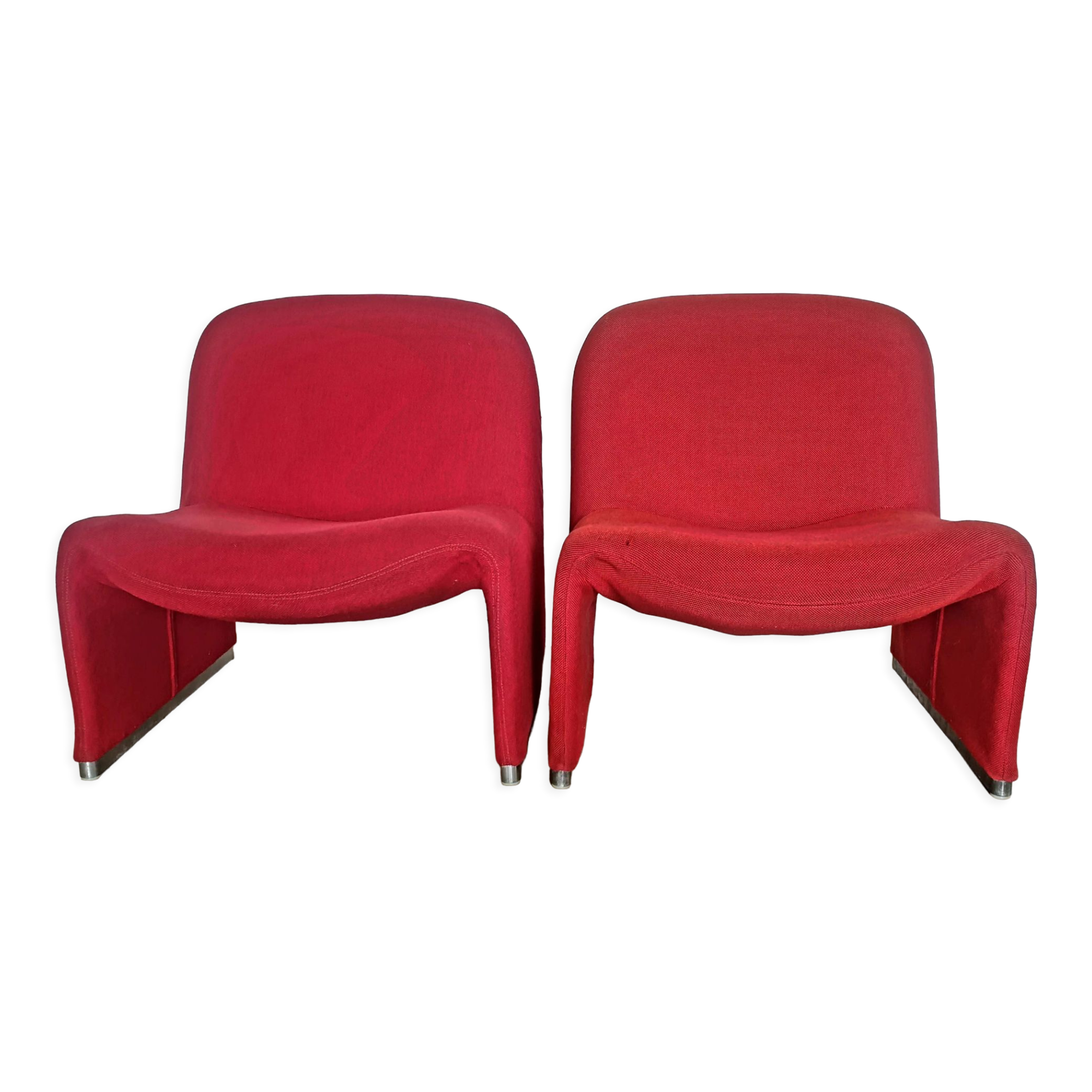 Paire de chauffeuses "Alky" par Giancarlo Piretti pour Castelli