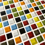 Multicolored ceramic cube