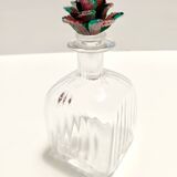 Transparent Murano Glass Decanter Bottle by Carlo Moretti, Italy
