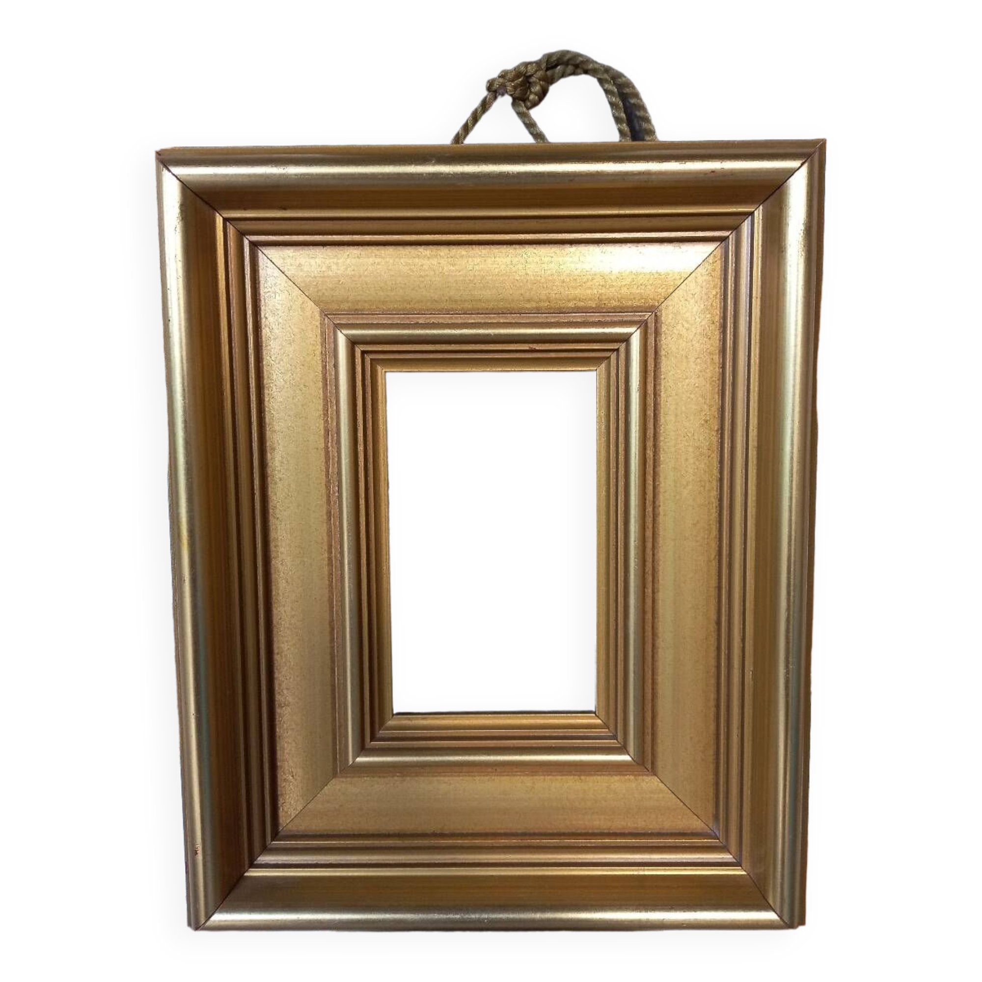Large molded golden frame