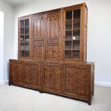 Vitrine industrielle vintage XL haute / armoire de laboratoire / armoire