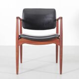 Pair of Scandinavian teak armchairs, model 66