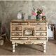 Commode peinte au décor fleuri