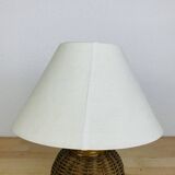 Vintage rattan ball lamp from the 60s
