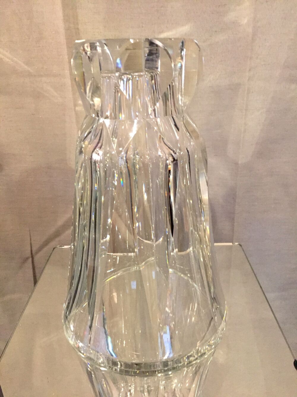 Crystal vase cut st louis model florida