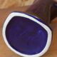 Hand-shaped ring holder with soliflore in blue ceramic