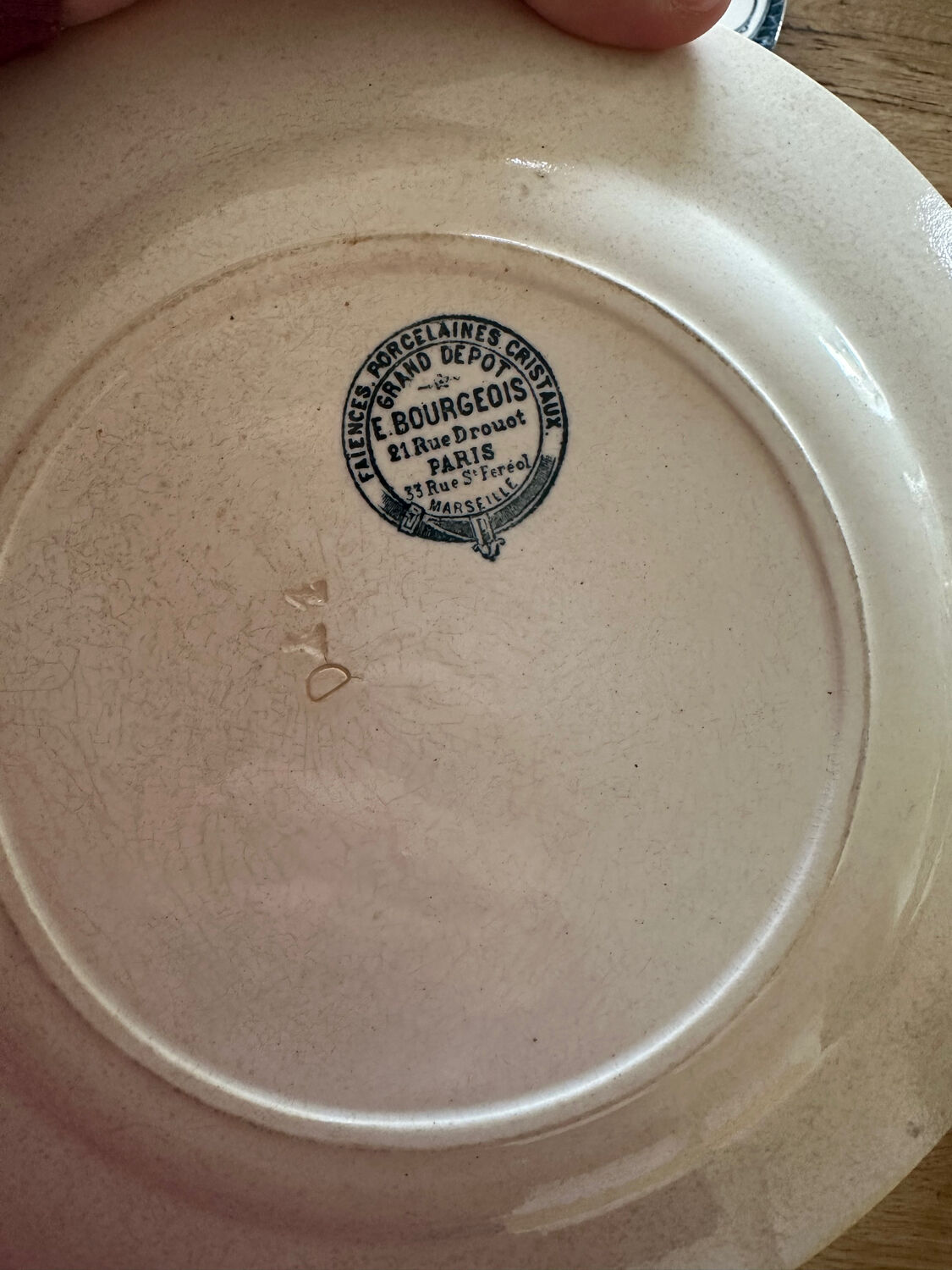 6 antique dinner plates