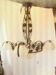 Wrought iron chandelier with 4 light arms, "Art Deco" period, 1925