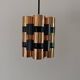 Lampe suspendue en laiton Coronell Elektro vintage de Werner Schou