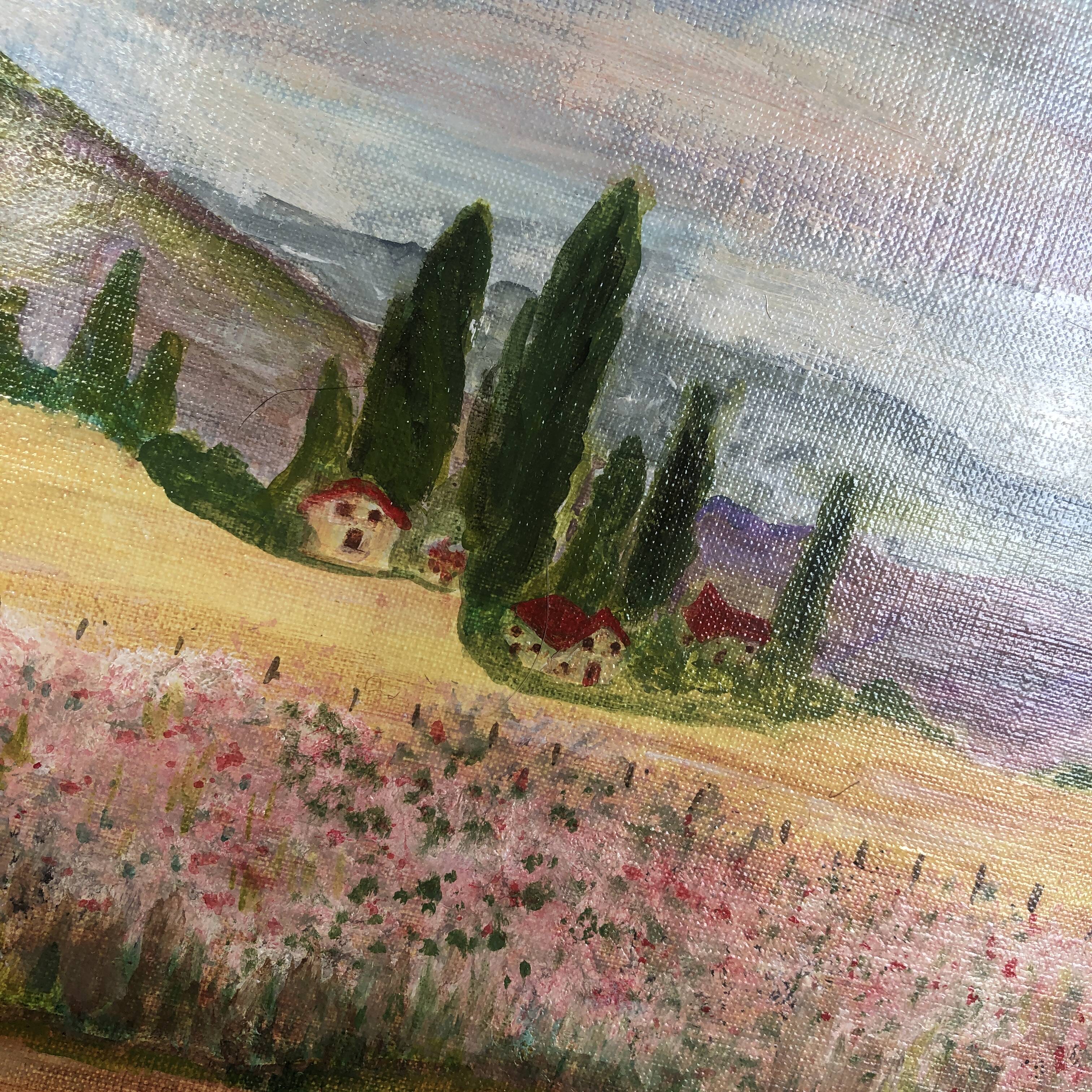 Landscape painting canvas