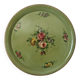 Round painted tin plateau Napoleon III