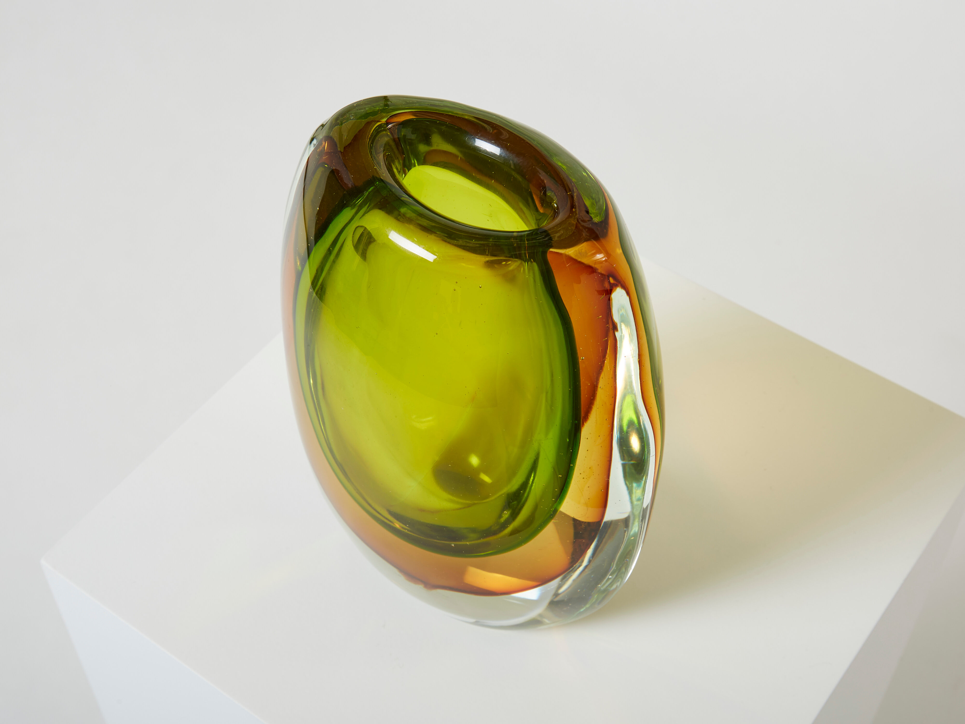 Sommerso vase by Flavio Poli for Seguso around 1960