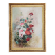 Peinture à l'huile composition floral XIXe