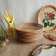 Ensemble de 8 assiettes creuses grès de brenne France vintage