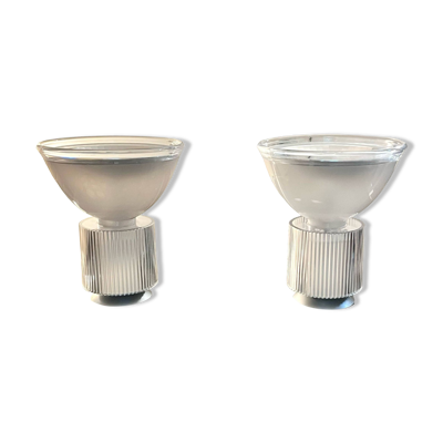Iguzzini par Massimo Vignelli, lampe de table, lucite métal, Italie 1980