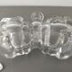 Salt and pepper shaker vintage glass
