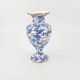 Large blue and gold vase in earthenware H.Bequet bohemian style