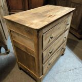 Small chest of drawers in solid walnut circa 1840