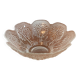Crystal glass serving bowl