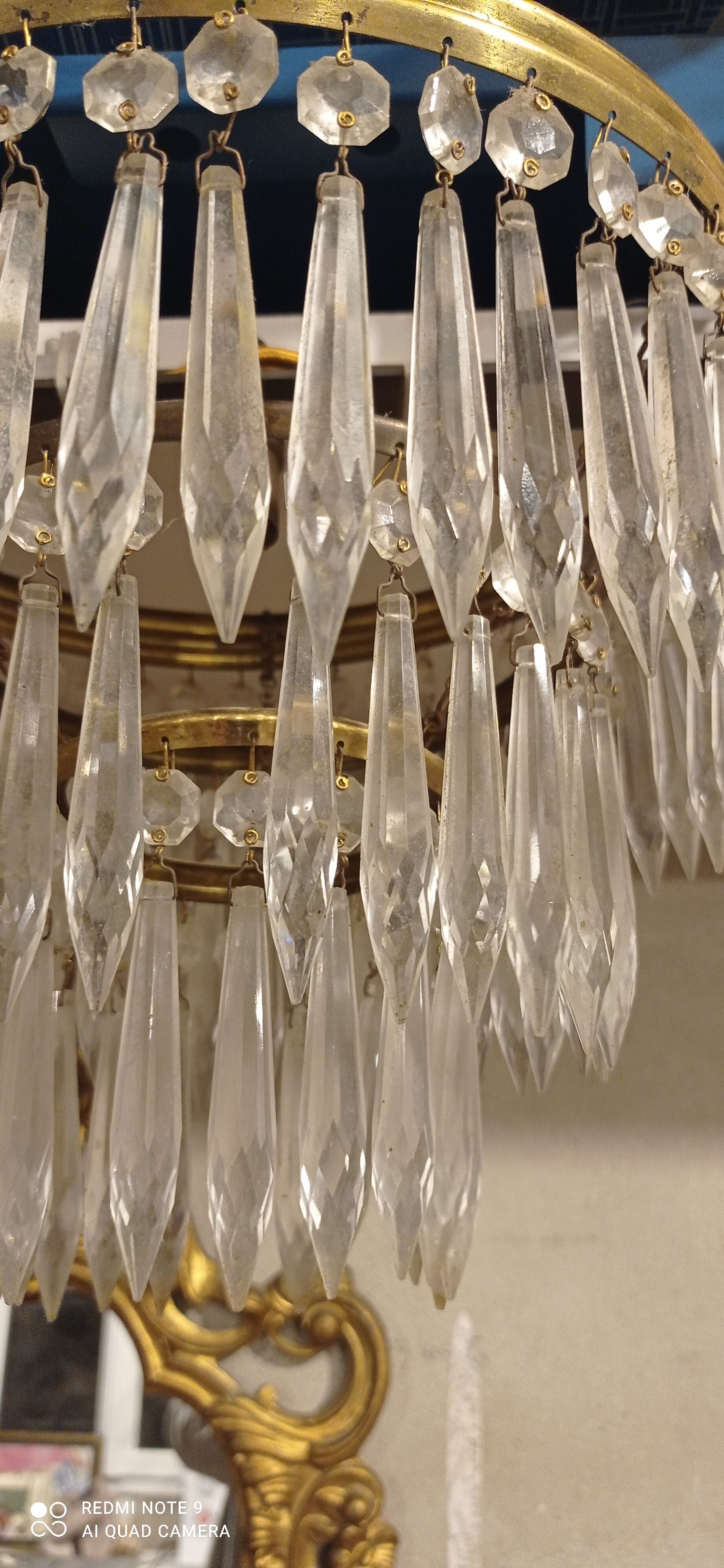 Old tassel chandelier