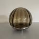 Flush-mounted lamp in chrome and smoked glass by N Leuchten, 1960s, Germany.