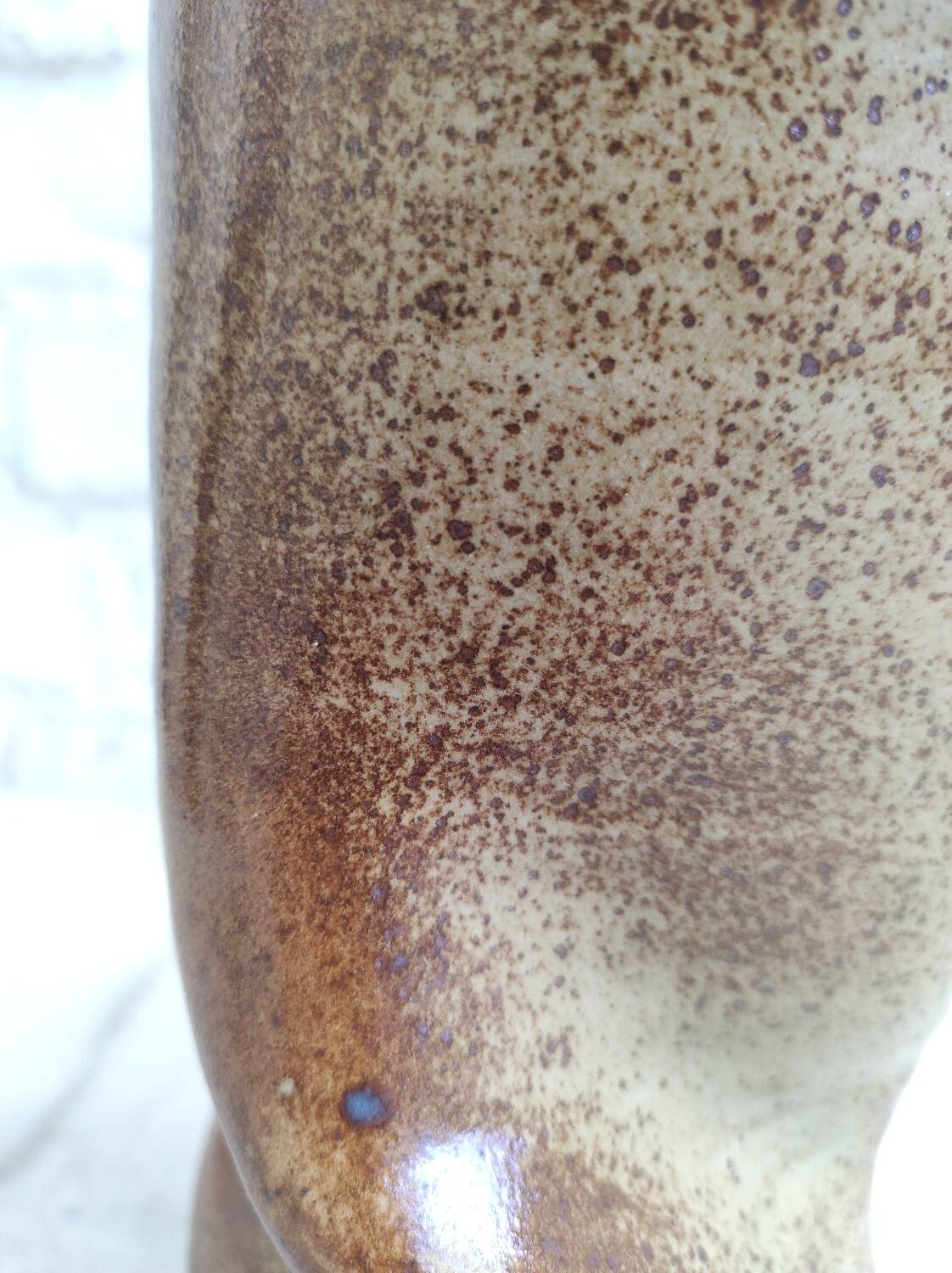 Sculptural Vase in Pyrite Stone - Organic Design 1970