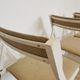 Set of 4 Vintage Wooden Folding Lounge Chairs: Beige Fabric, STOL Kamnik 1970