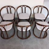 Set of six chairs Italy 1970s